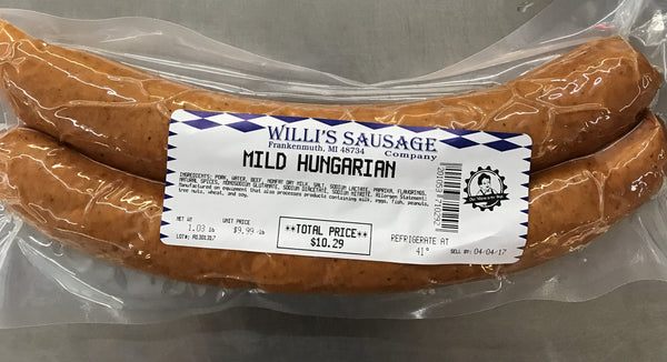 Hungarian Sausage - choose hot or mild
