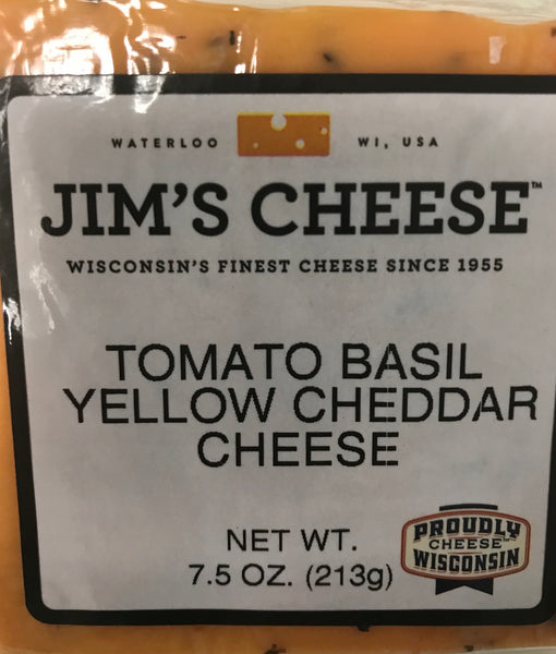 Tomato Basil Yellow Cheddar Cheese