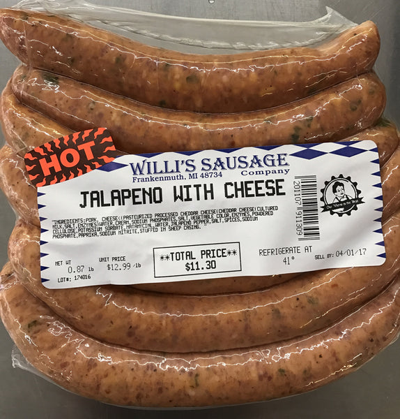 Jalapeno and Cheese Bratwurst